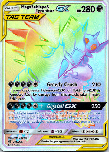 Mega Sableye & Tyranitar GX [245/236] [Unified Minds] Holofoil