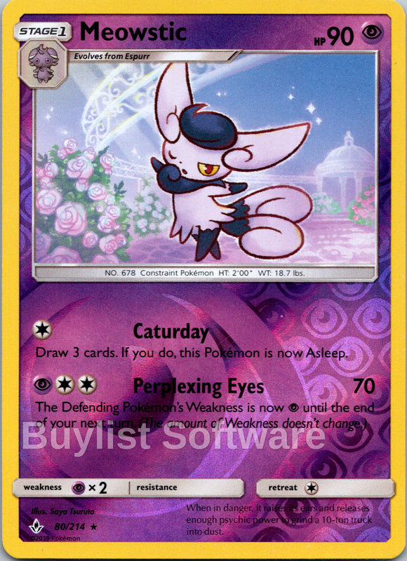 Meowstic [80/214] [Unbroken Bonds] Reverse Holofoil