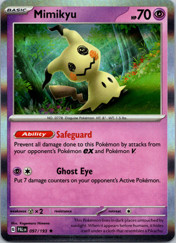 Mimikyu [097/193] [Paldea Evolved] Holofoil