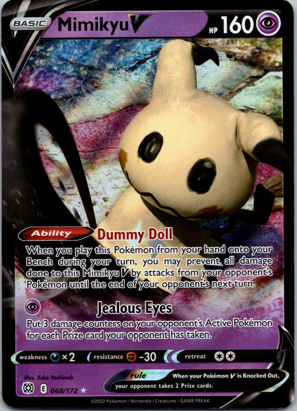 Mimikyu V [068/172] [Brilliant Stars] Holofoil