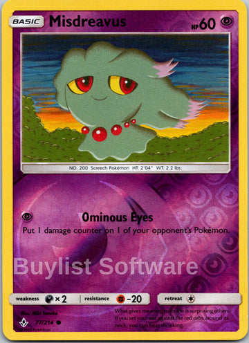 Misdreavus [77/214] [Unbroken Bonds] Reverse Holofoil