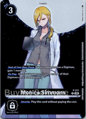Monica Simmons (Hacker's Slumber Box Promotion Pack) [P-211 P] [Digimon Promotion Cards] Foil