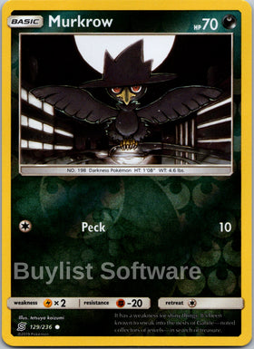 Murkrow [129/236] [Unified Minds] Reverse Holofoil