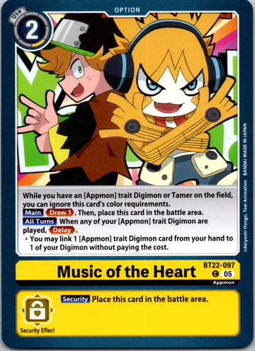 Music of the Heart [BT22-097 C] [Cyber Eden]