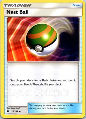 Nest Ball [123/149] [Sun & Moon Base Set]