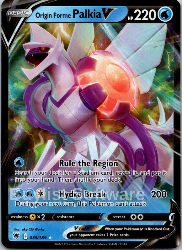 Origin Forme Palkia V [039/189] [Astral Radiance] Holofoil