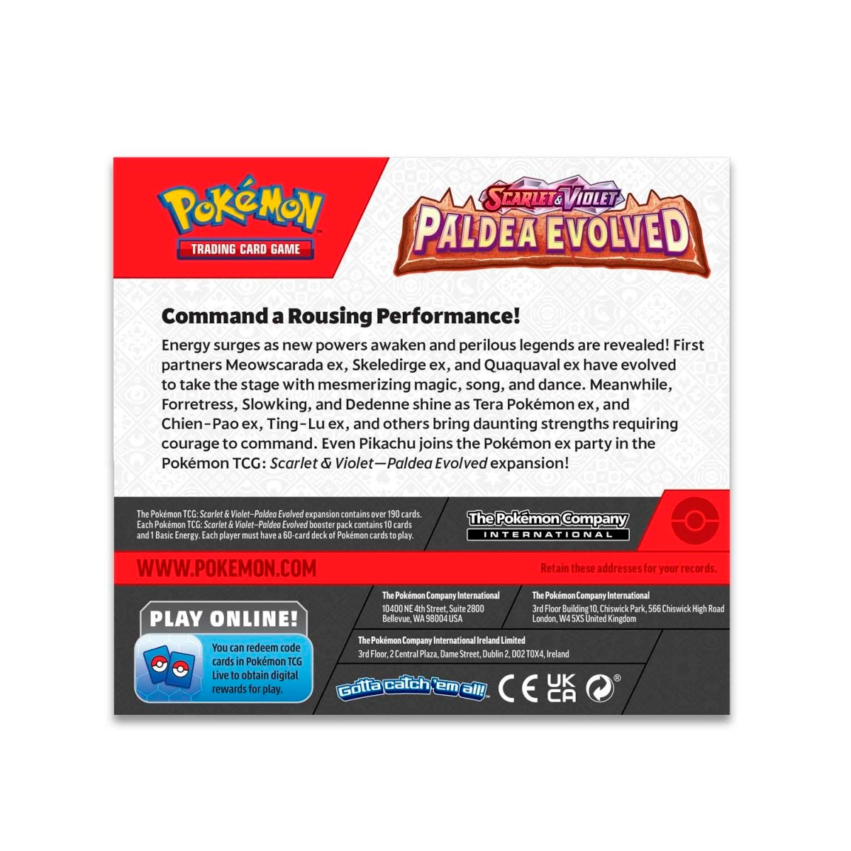 Pokémon TCG: Scarlet & Violet-Paldea Evolved Booster Display Box