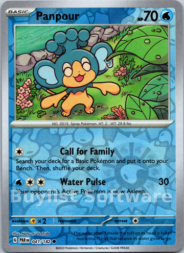 Panpour (041/182) - [Scarlet & Violet: Paradox Rift] Reverse Holofoil