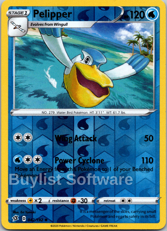 Pelipper [042/192] [Rebel Clash] Reverse Holofoil