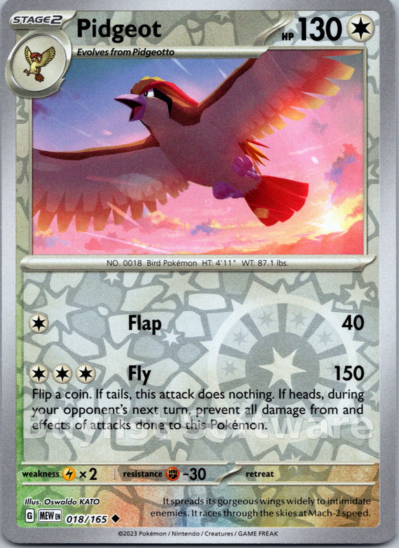 Pidgeot (018/165) [Scarlet & Violet:  151]