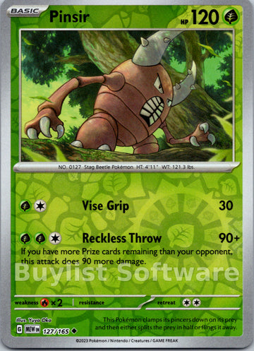 Pinsir (127/165) [Scarlet & Violet:  151]