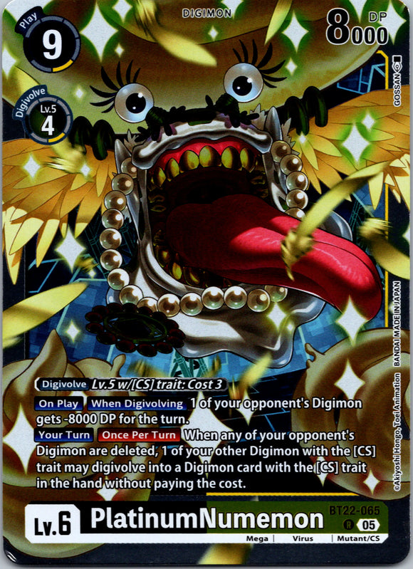 PlatinumNumemon [BT22-065 R] [Cyber Eden] Foil