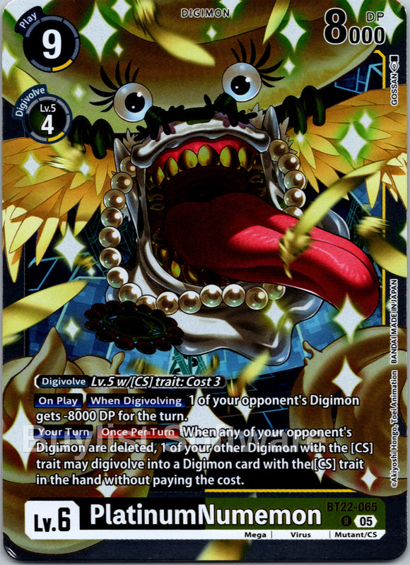 PlatinumNumemon [BT22-065 R] [Cyber Eden] Foil