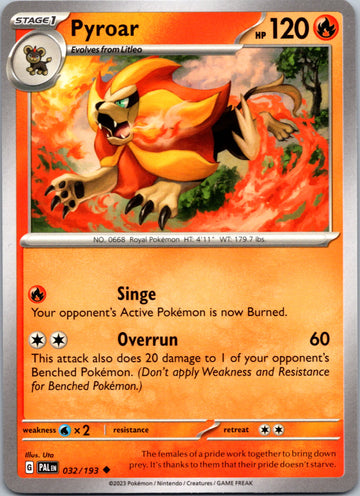 Pyroar - 032/193 [032/193] [Paldea Evolved]