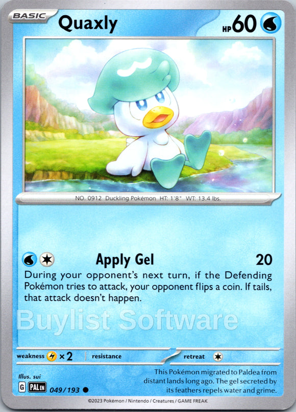 Quaxly - 049/193 [049/193] [Paldea Evolved]