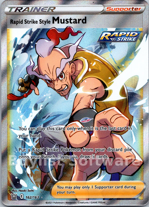 Rapid Strike Style Mustard (Full Art) [162/163] [SWSH05: Battle Styles]