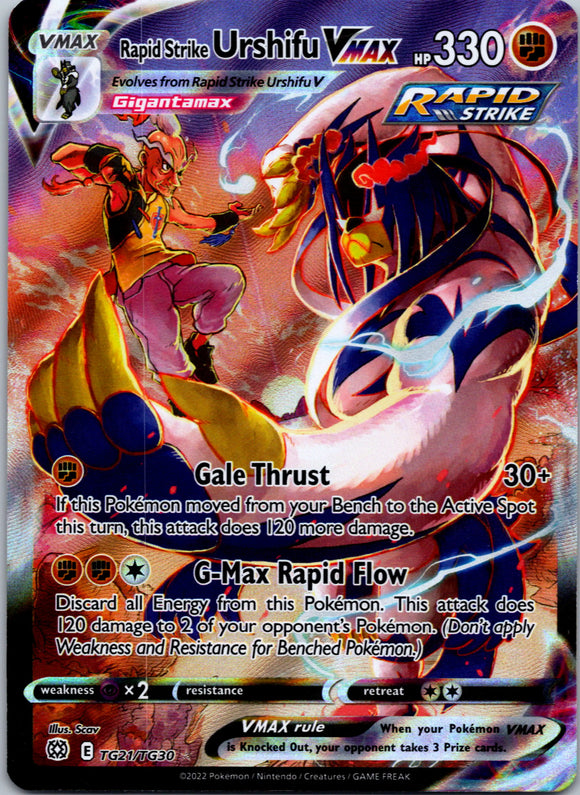 Rapid Strike Urshifu VMAX [TG21/TG30] [Brilliant Stars Trainer Gallery] Holofoil
