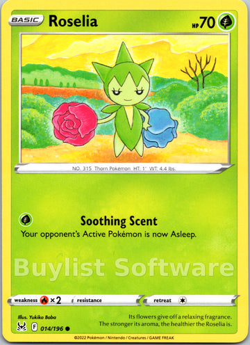 Roselia (014/196) [Sword & Shield: Lost Origin]