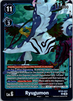 Ryugumon [BT22-027 R] [Cyber Eden Release Event Cards] Foil