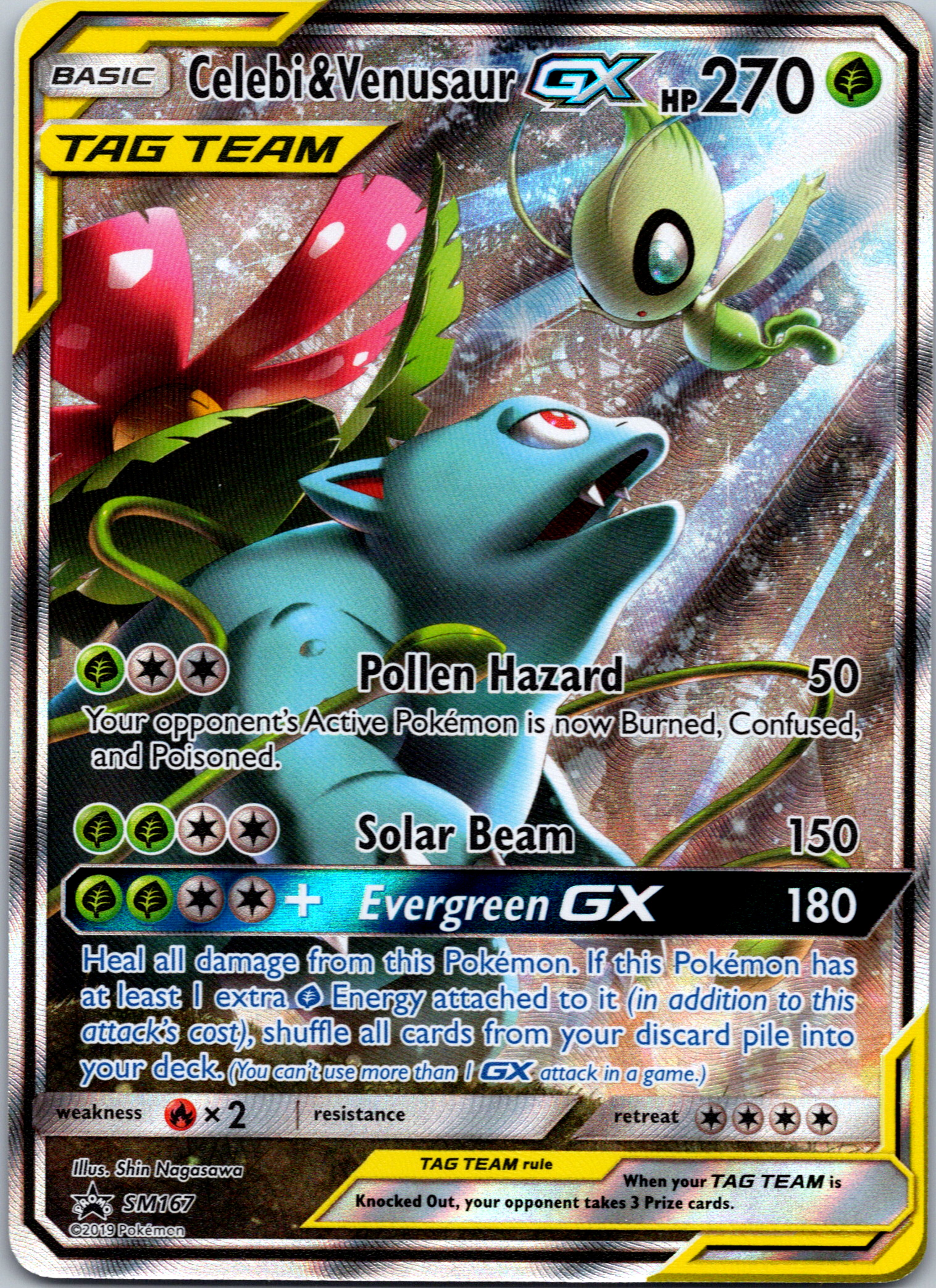 Celebi & Venusaur GX (SM167)