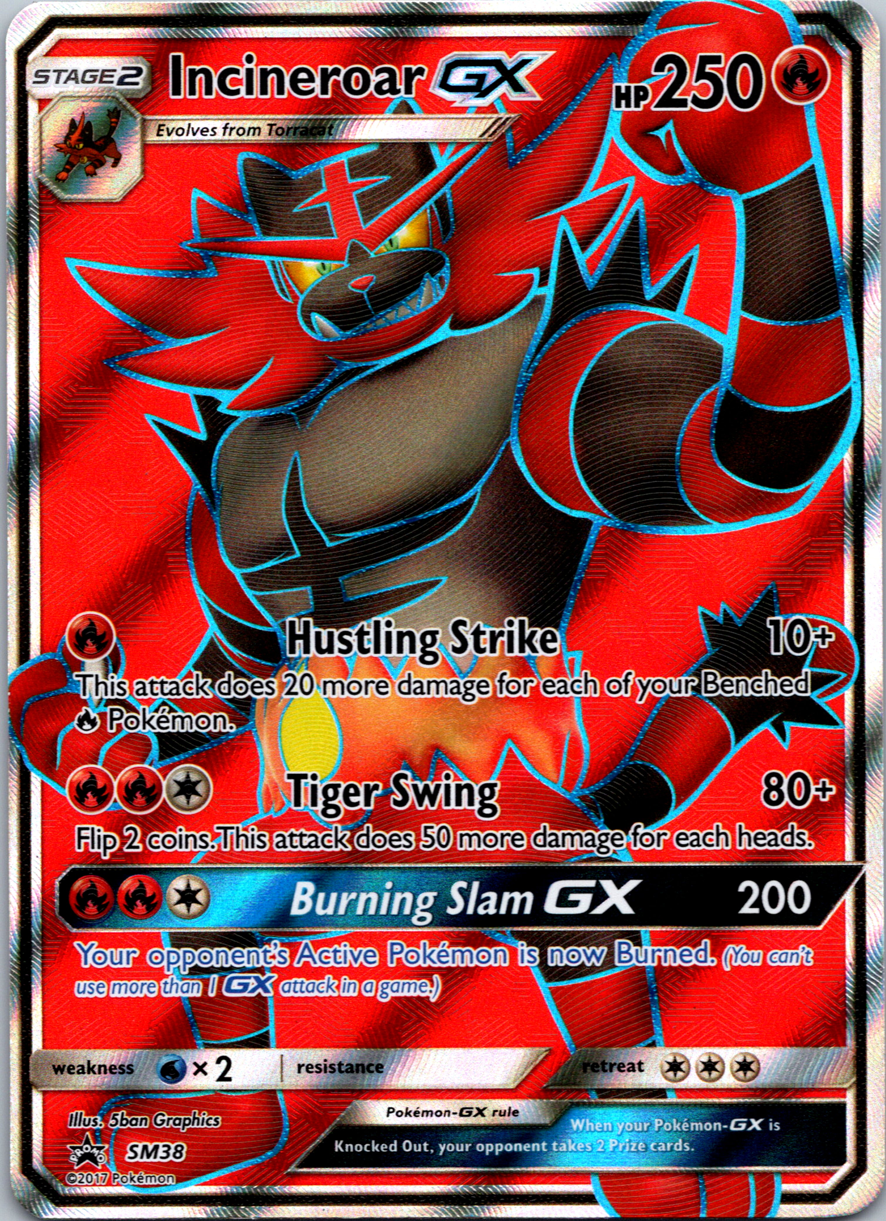 Incineroar GX (SM38) [Sun & Moon: Black Star Promos]