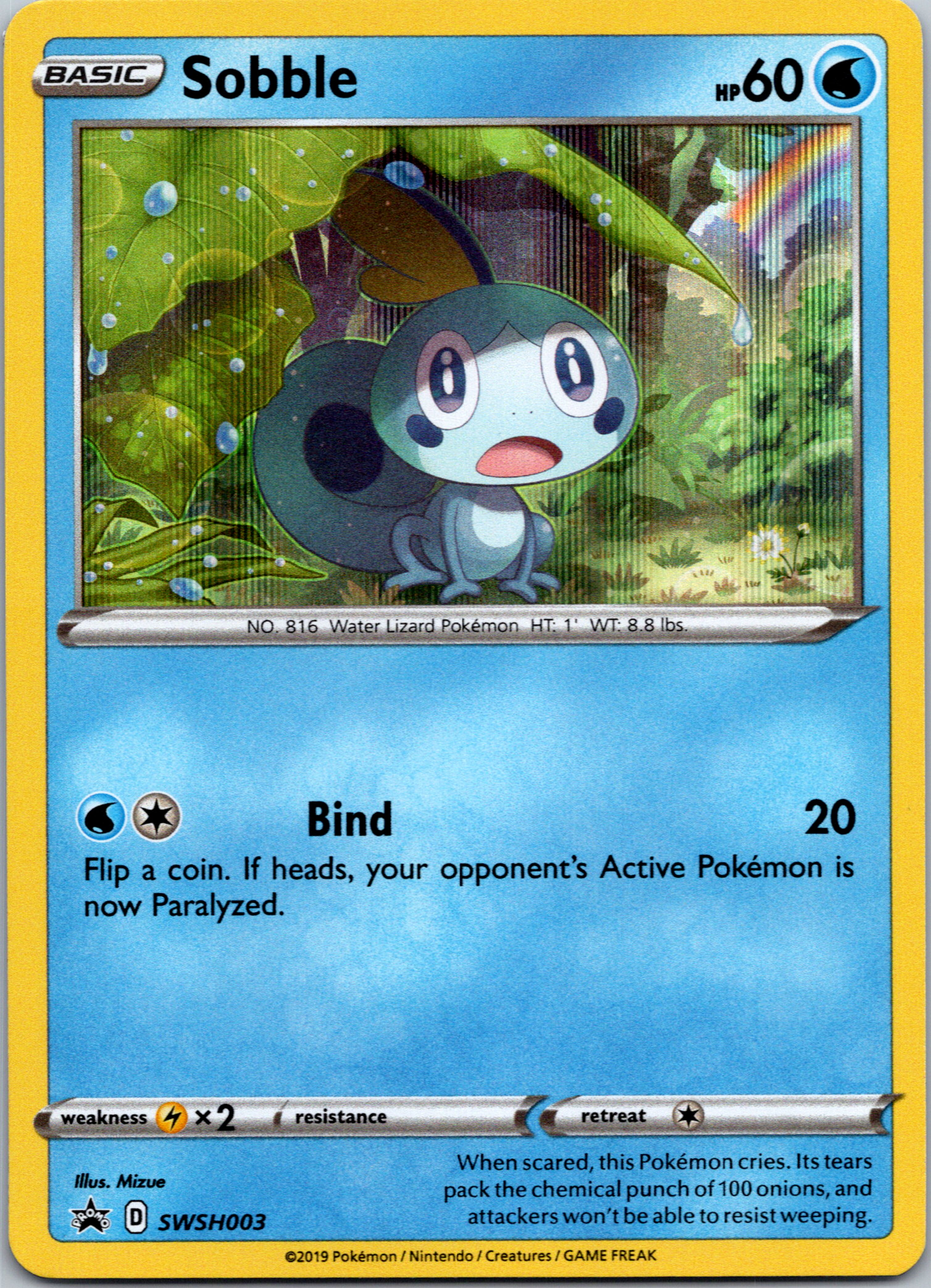 Sobble (SWSH003) [Sword & Shield: Black Star Promos]