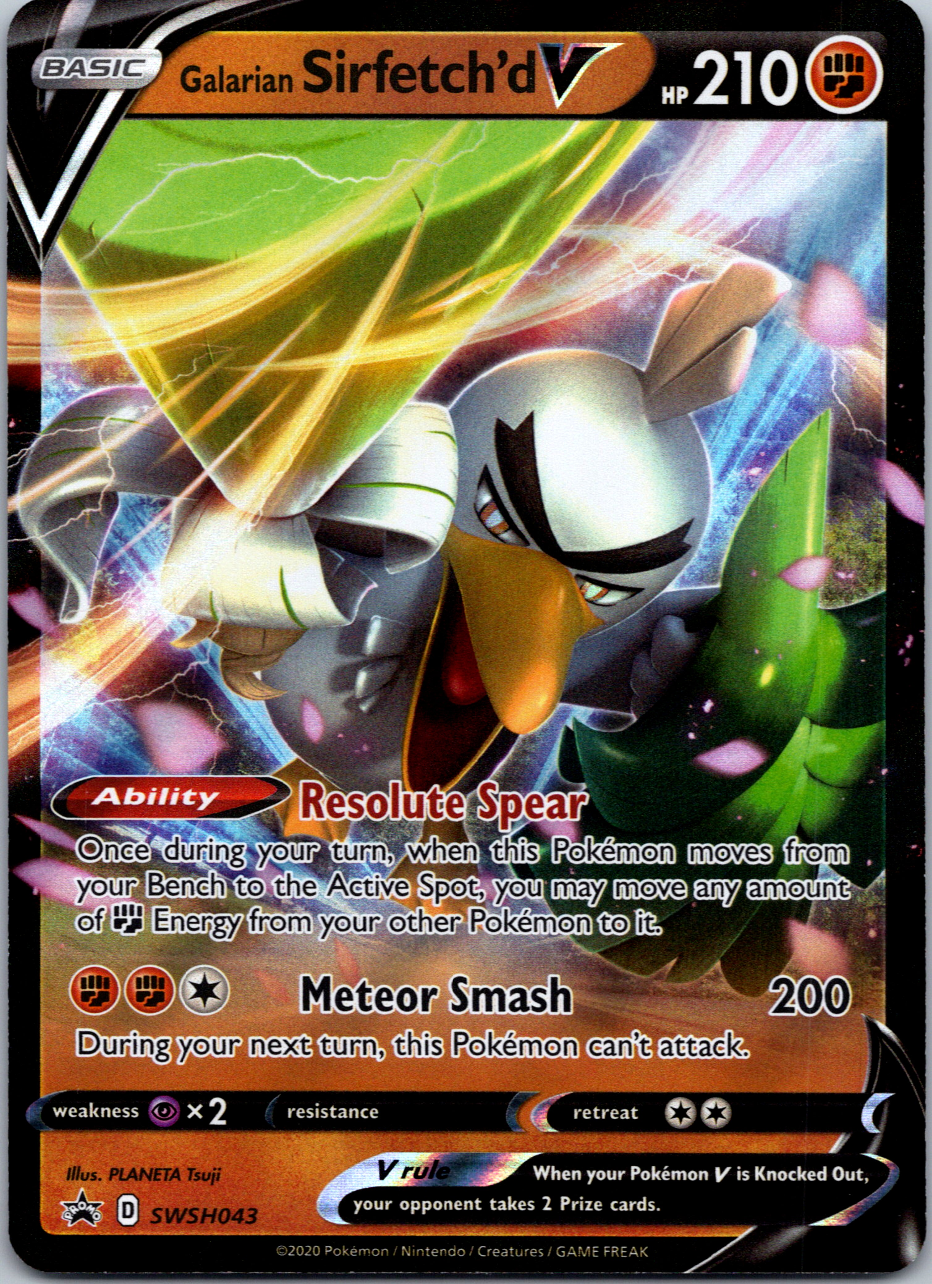 Galarian Sirfetch'd V (SWSH043) [Sword & Shield: Black Star Promos]