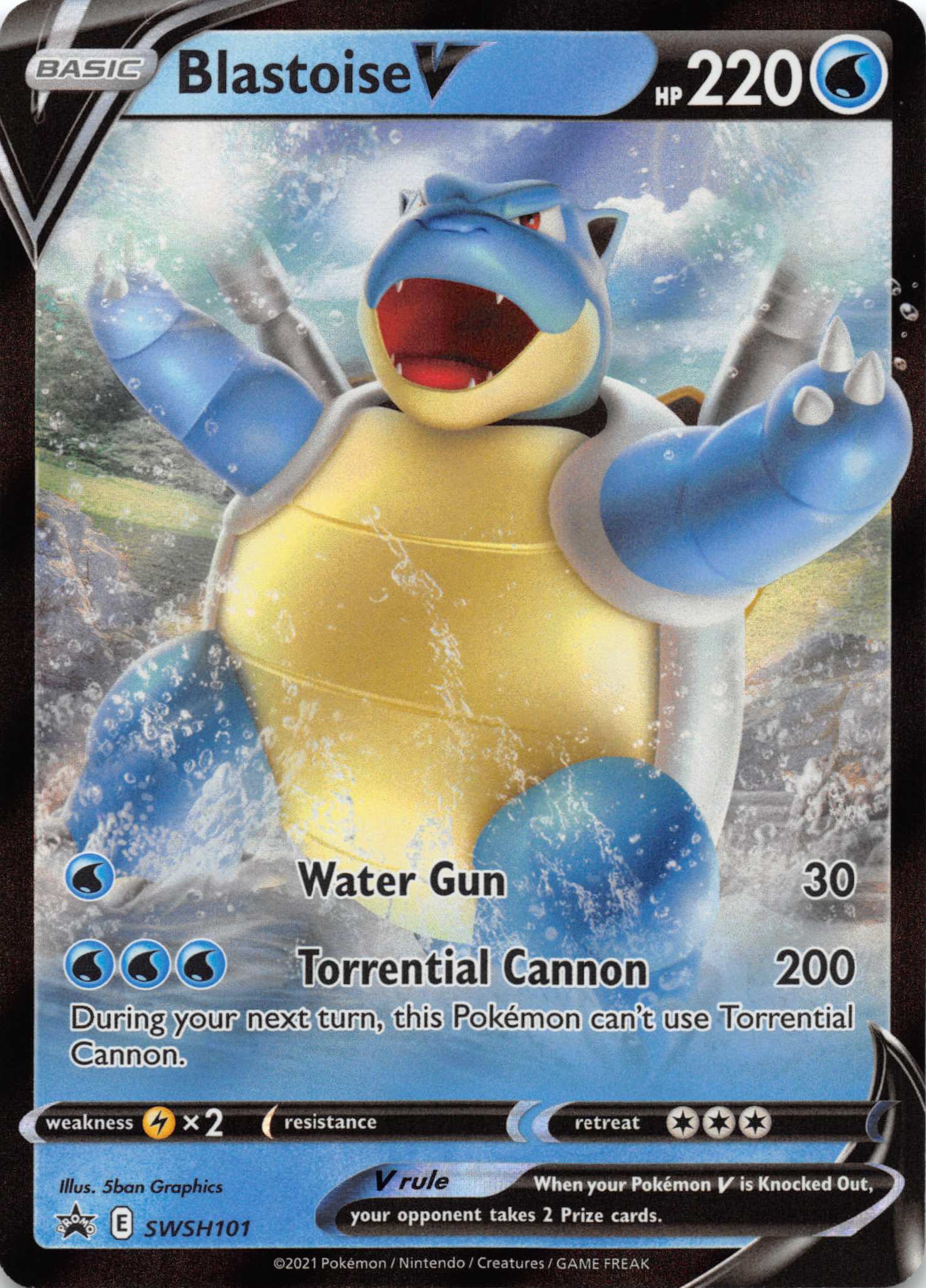 Blastoise V (SWSH101) [Sword & Shield: Black Star Promos]