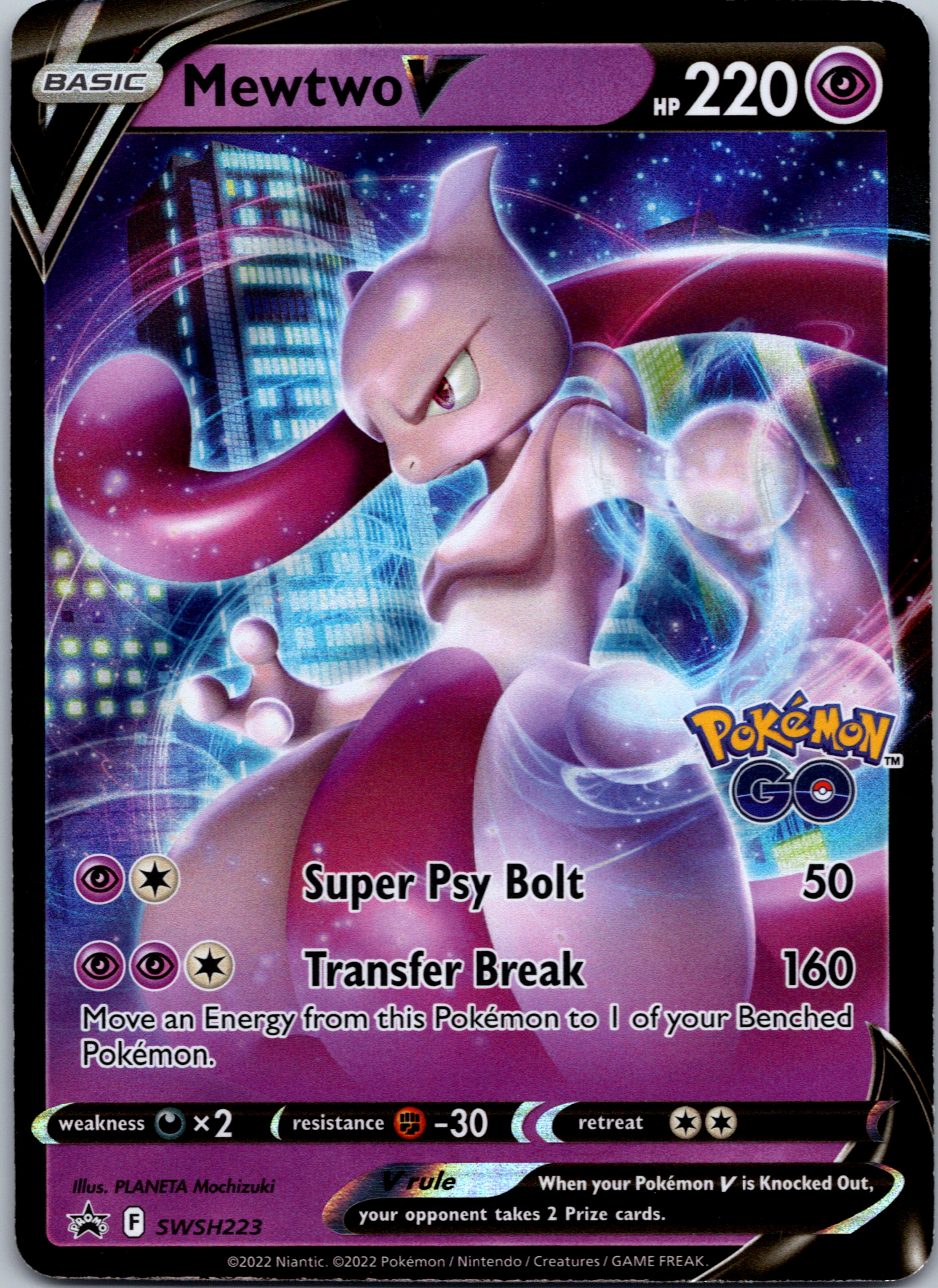 Mewtwo V (SWSH223) [Sword & Shield: Black Star Promos]