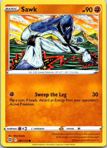 Sawk [081/172] [Brilliant Stars] Reverse Holofoil