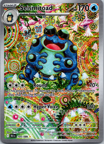 Seismitoad [105/086] [Black Bolt] Holofoil