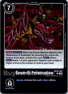 Seventh Penetration [BT23-097 R] [Hackers' Slumber] Foil