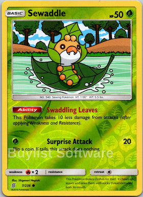 Sewaddle [7/236] [Unified Minds] Reverse Holofoil