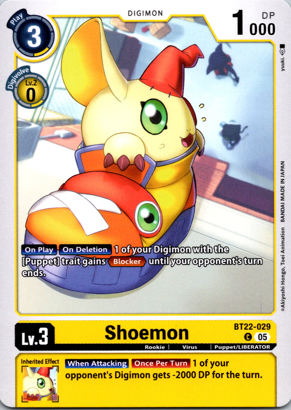 Shoemon [BT22-029 C] [Cyber Eden]
