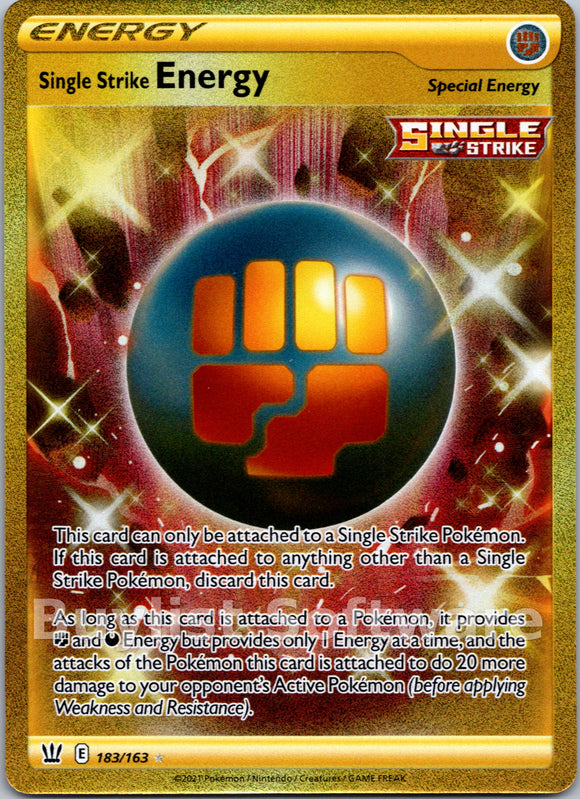 Single Strike Energy (Secret) [183/163] [SWSH05: Battle Styles]