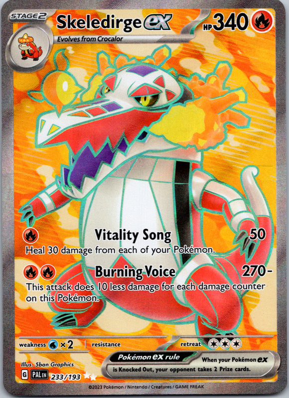 Skeledirge ex - 233/193 [233/193] [Paldea Evolved] Holofoil