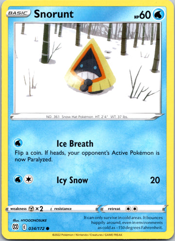 Snorunt [034/172] [Brilliant Stars] Reverse Holofoil