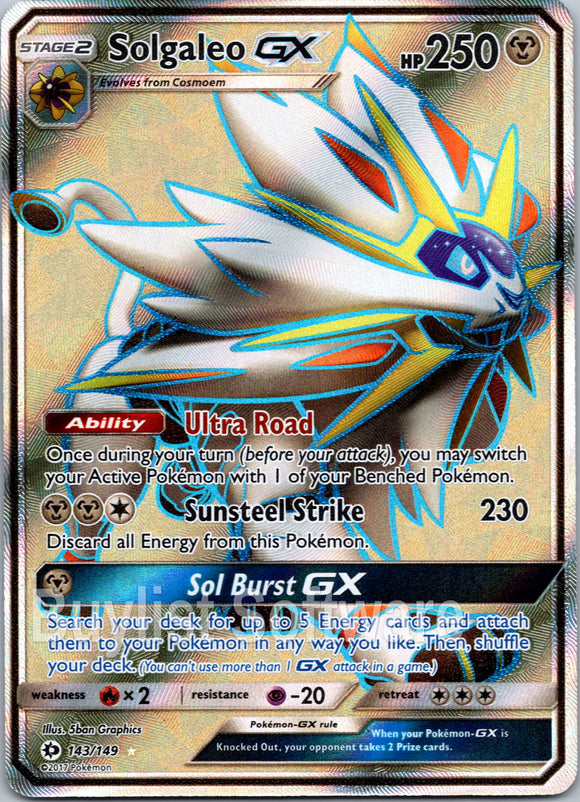 Solgaleo GX [143/149] [Sun & Moon Base Set] Holofoil