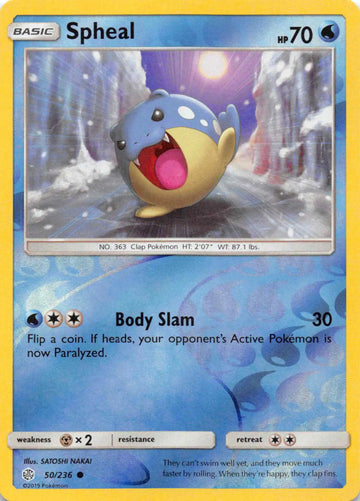 Spheal - 50/236 [50/236] [Cosmic Eclipse] Reverse Holofoil