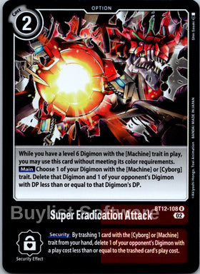 Super Eradication Attack [BT12-108] [Across Time] Foil
