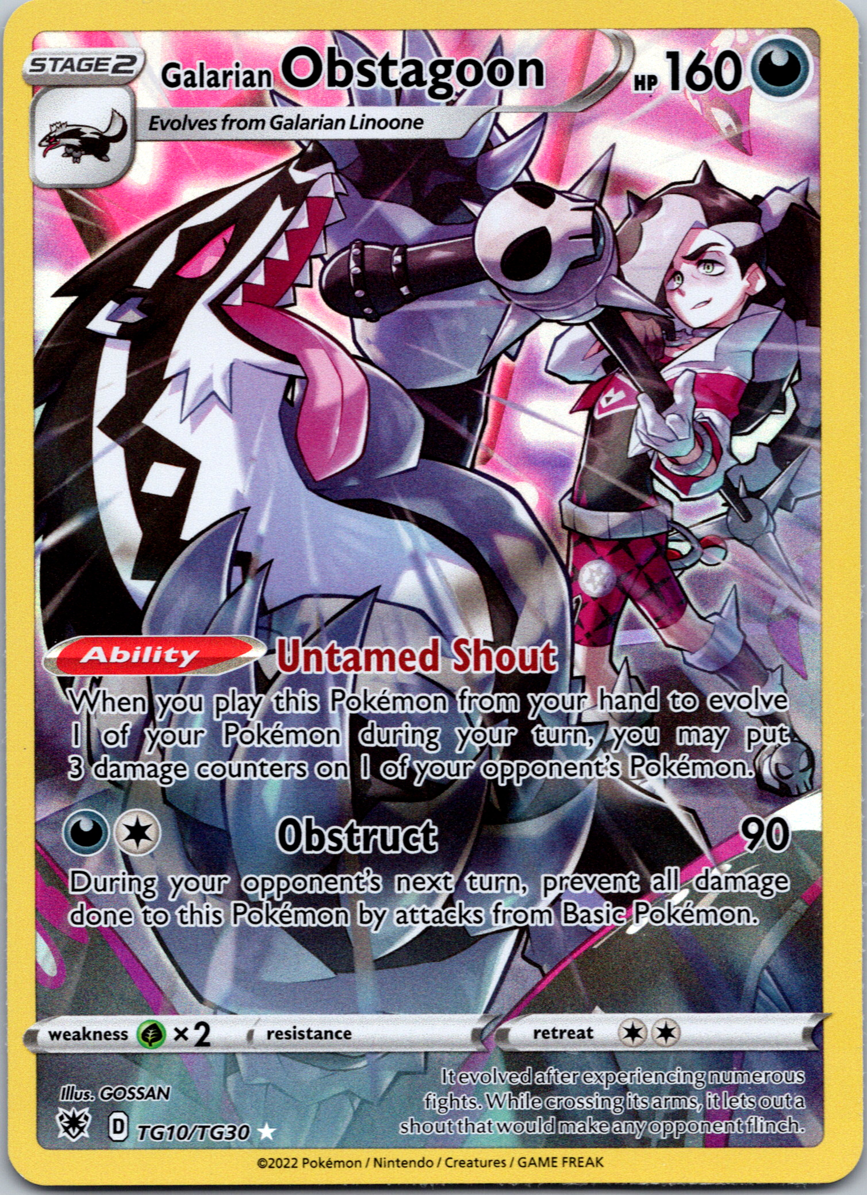 Galarian Obstagoon (TG10/TG30) [Sword & Shield: Astral Radiance]