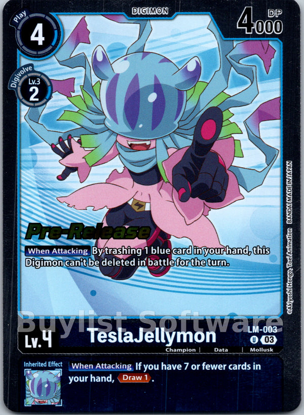 TeslaJellymon (English Exclusive) [LM-003] [Exceed Apocalypse Pre-Release Cards] Foil