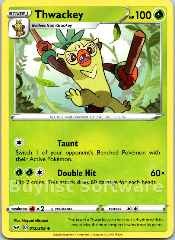 Thwackey [012/202] [Sword & Shield Base Set]