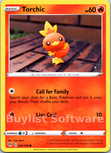 Torchic (022/189) [SWSH03: Darkness Ablaze]