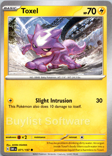 Toxel (071/197) [Scarlet & Violet: Obsidian Flames]