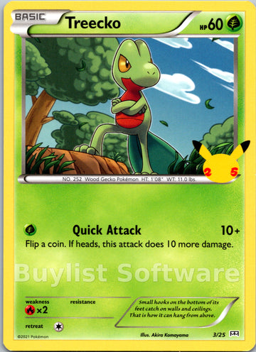 Treecko [3/25] - McDonalds Collection 2021 Holofoil