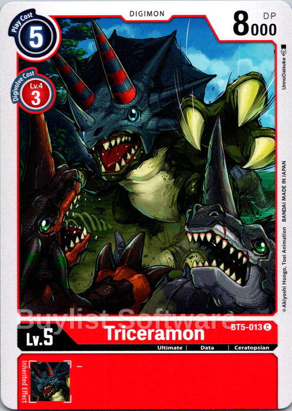 Triceramon [BT5-013] [Battle of Omni] Normal