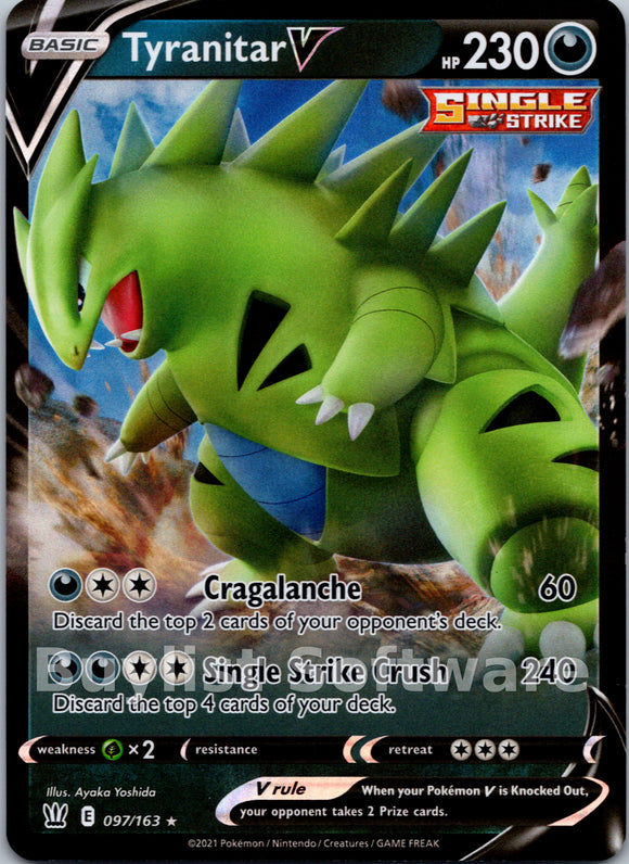 Tyranitar V [097/163] [SWSH05: Battle Styles]