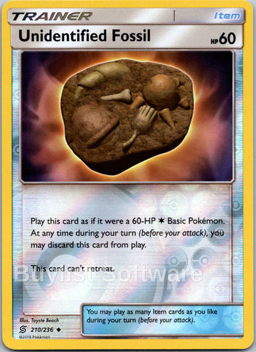 Unidentified Fossil [210/236] [Unified Minds] Reverse Holofoil