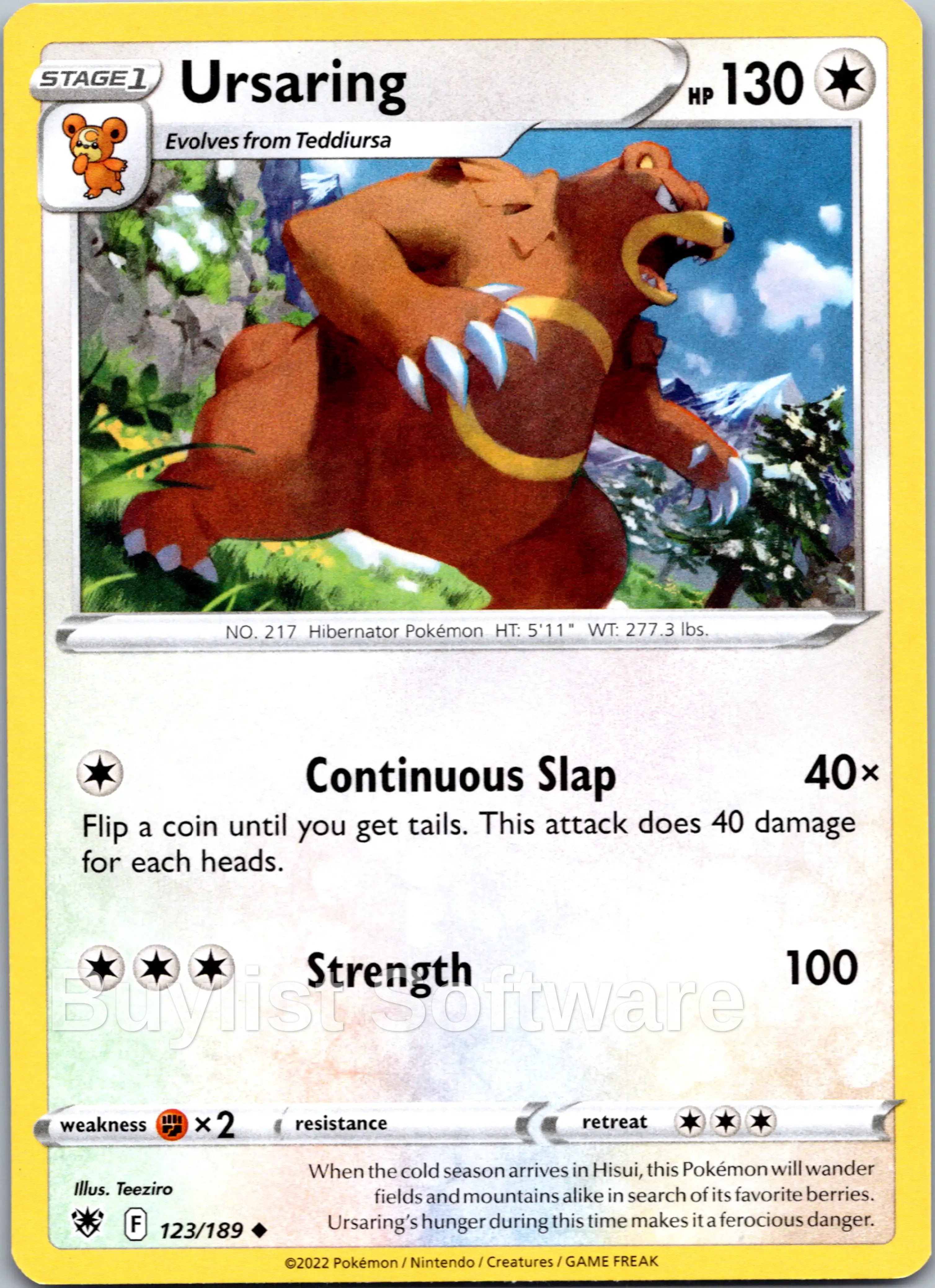 Ursaring [123/189] [Astral Radiance]